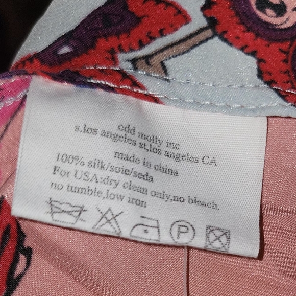 Odd Molly Silk Patchwork Midi Dress | Size Small - Picture 11 of 13